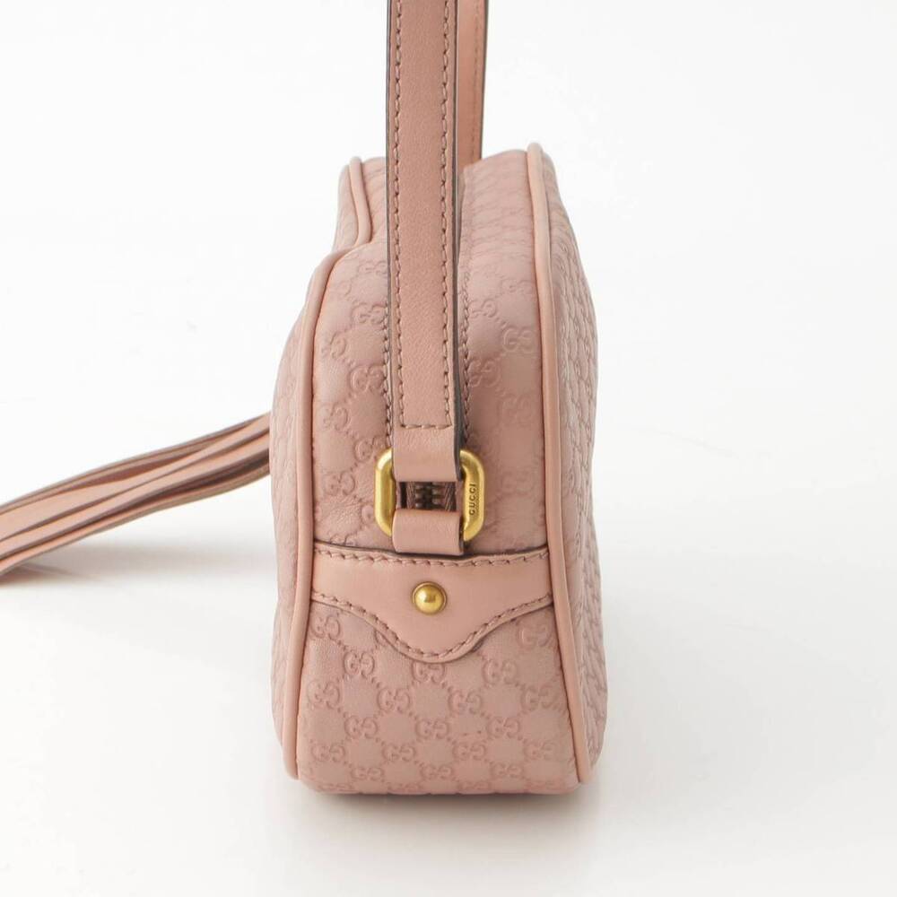 Gucci ssima Shoulder Bag Leather Pink - Picture 3 of 8